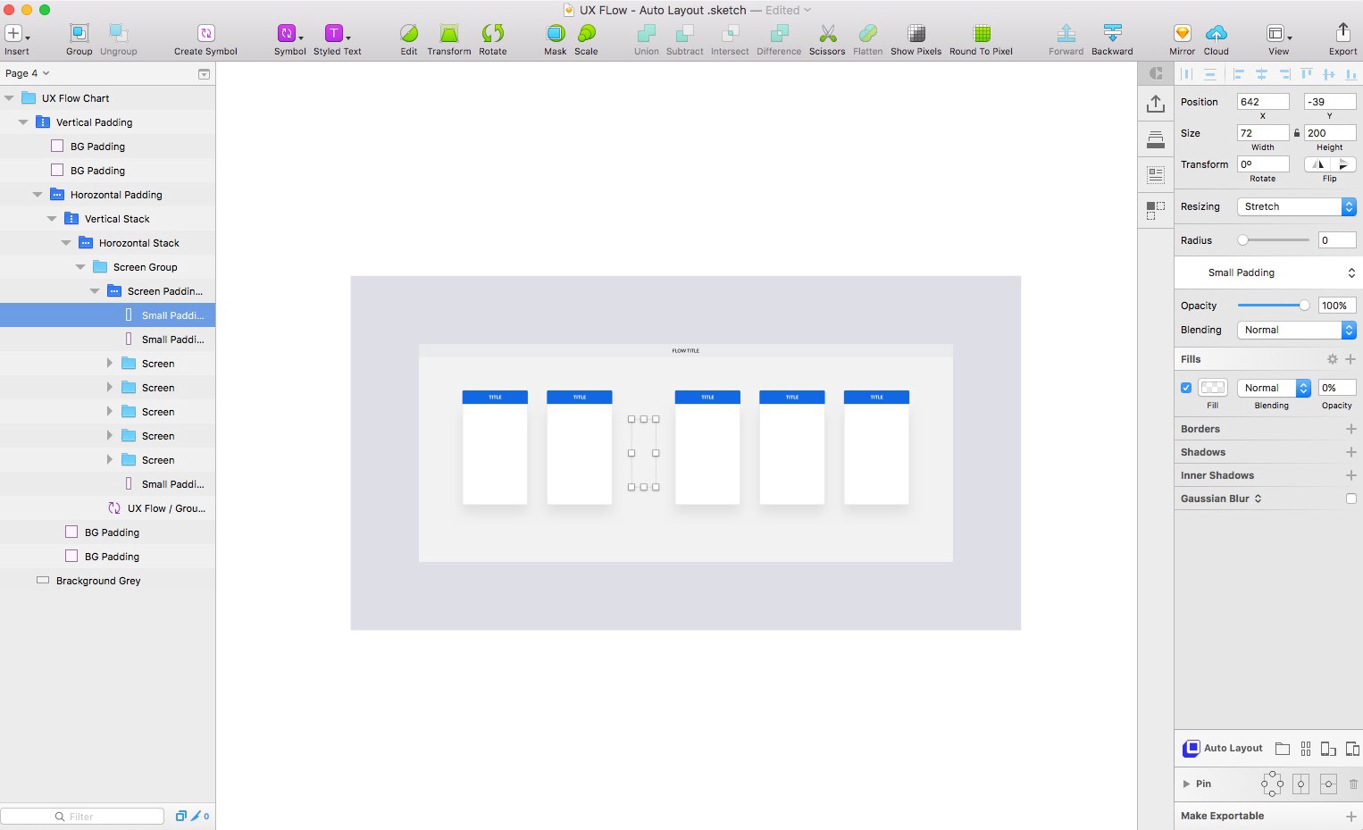 1526x929 How To Create Ux Flows With Sketch And Auto Layout Jack Bush - User Flow Sketch Plugin