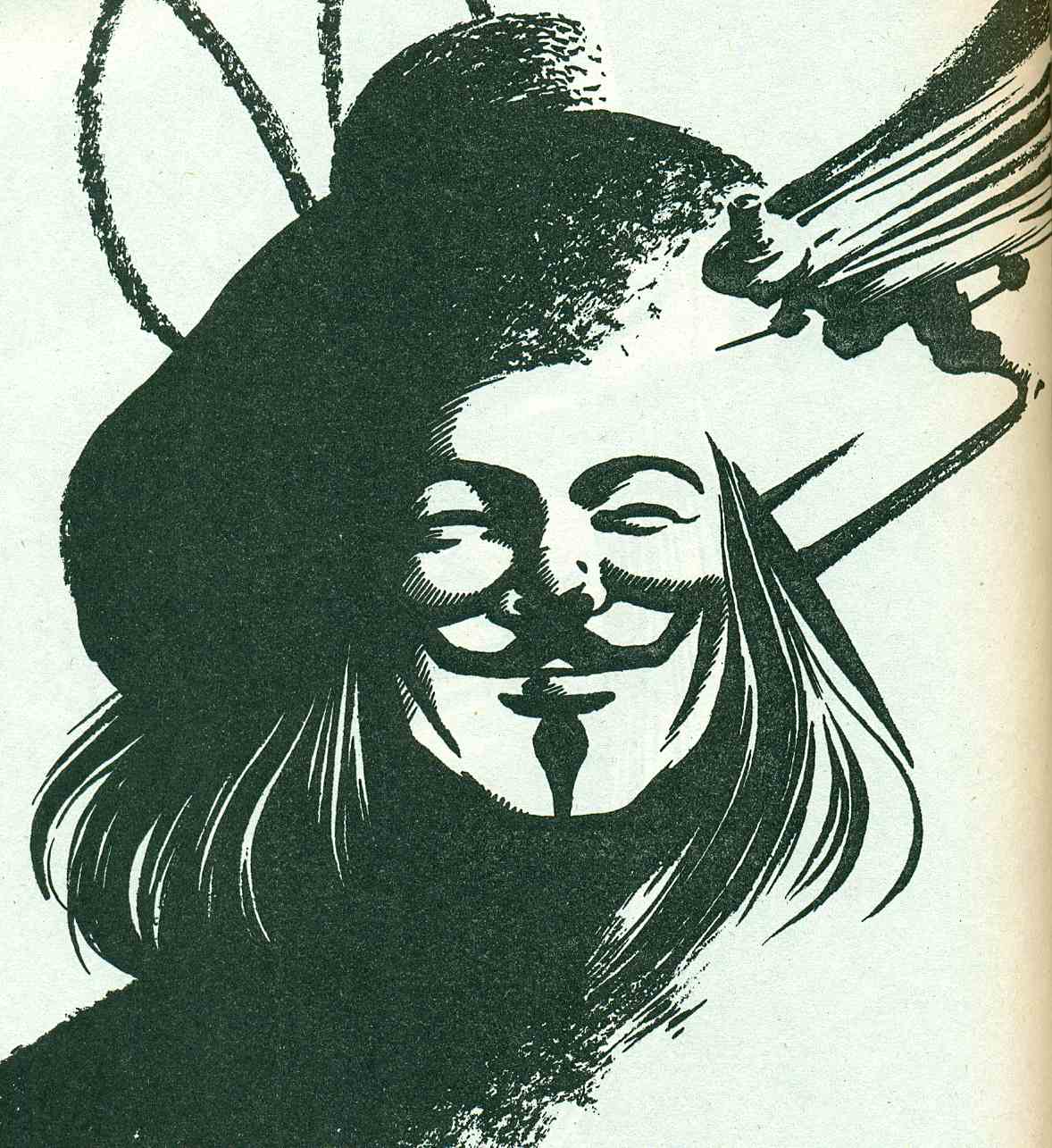 1178x1285 V For Vile The Hooded Utilitarian - V For Vendetta Sketch