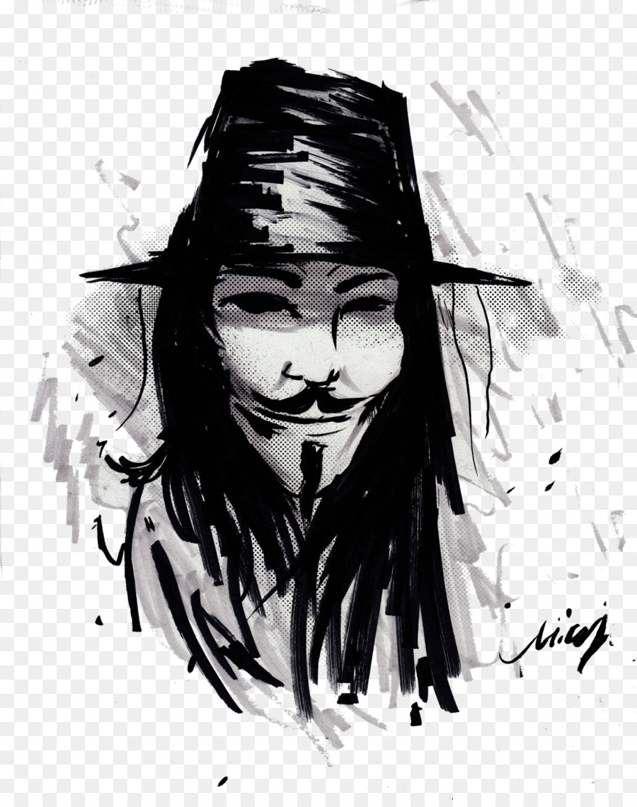 900x1140 V T Shirt Art Poster - V For Vendetta Sketch