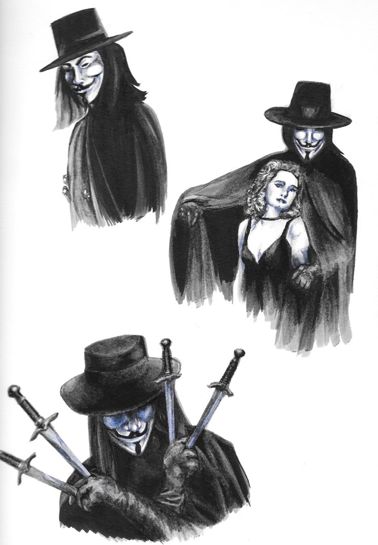 745x1073 V For Vendetta Sketch Dump By Isk8er95 - V For Vendetta Sketch