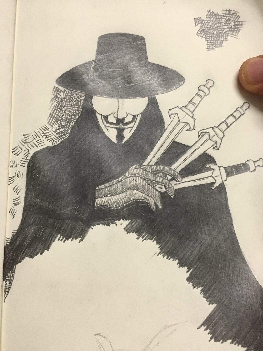 1000x1333 V For Vendetta Jazbaa - V For Vendetta Sketch