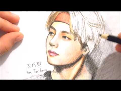 480x360 Drawing Kim Tae Hyung V (Bts) - V Sketch