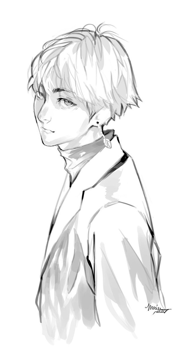 642x1200 Mai On Twitter V Inspired Sketch. - V Sketch
