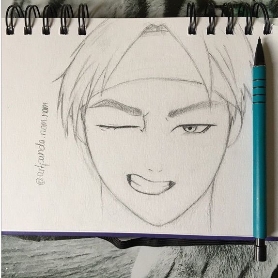 574x574 Bts V Sketch Kpop Fanart Amino - V Sketch