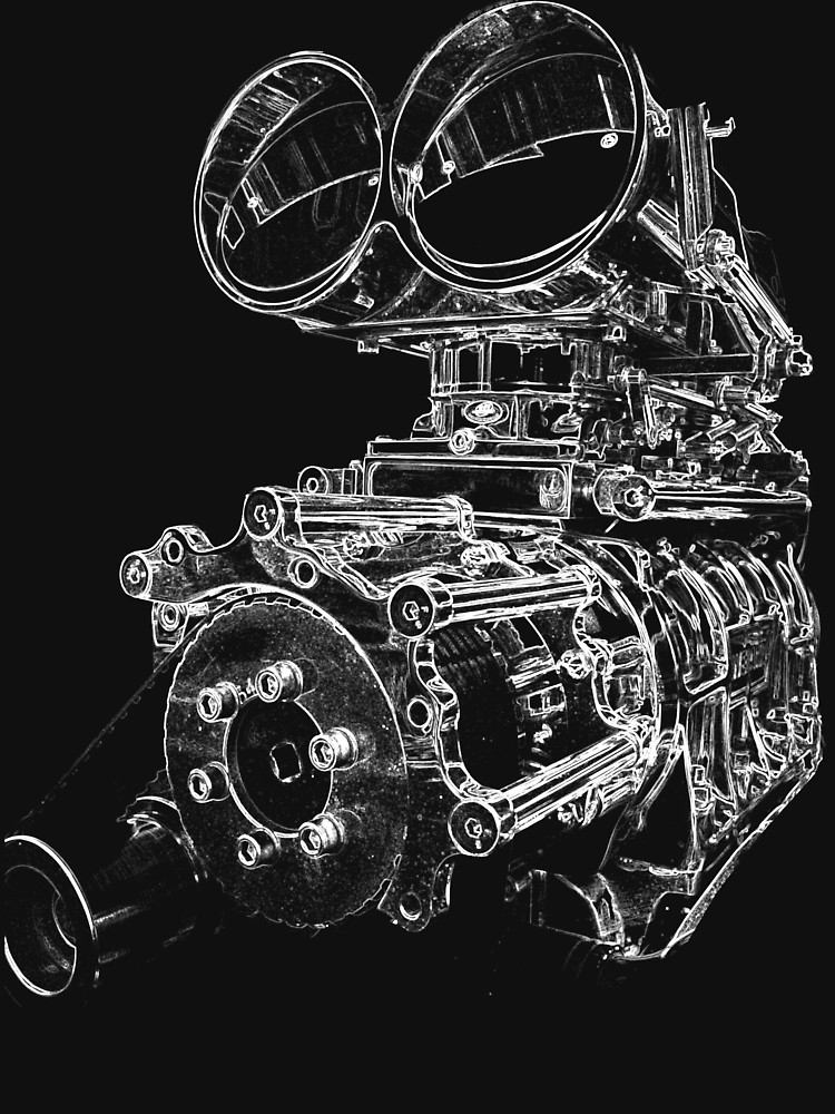 750x1000 Shottie - V8 Engine Sketch