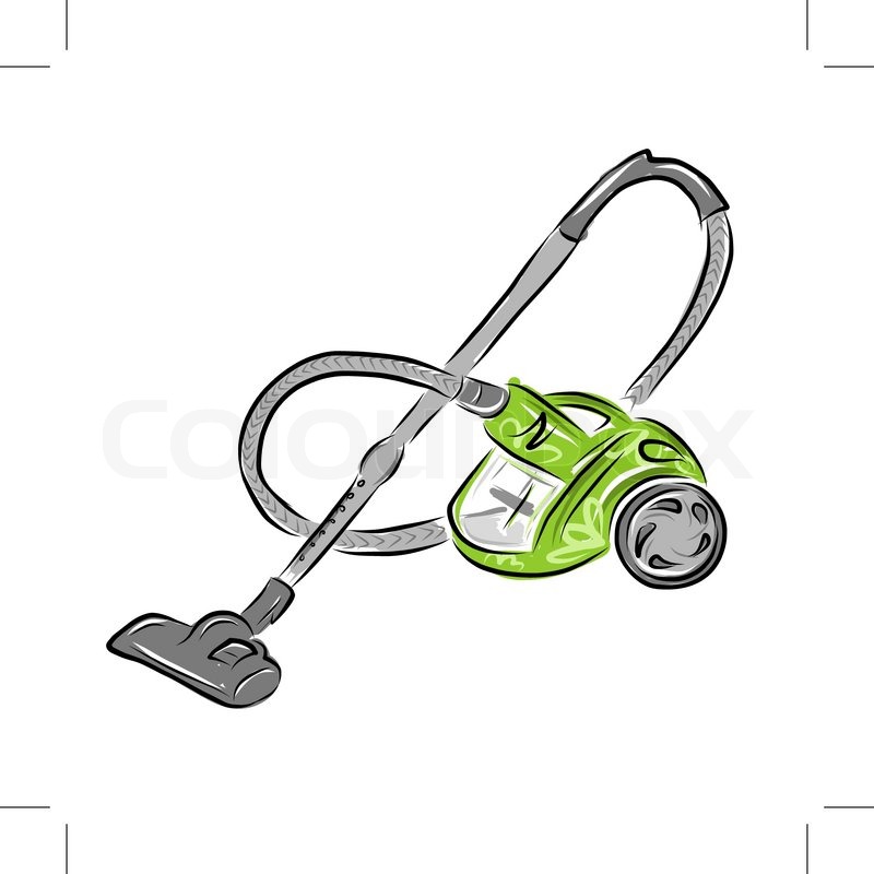 800x800 Vacuum Cleaner, Sketch For Your Design Stock Vector Colourbox - Vacuum Cleaner Sketch