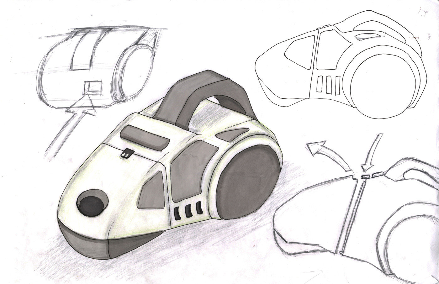 1400x906 Ryobi Ruggedized Vacuum Cleaner Concept - Vacuum Sketch