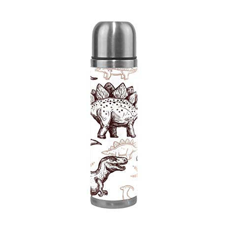 466x466 Alaza Sketch Dinosaurs Stainless Steel Water Bottle - Vacuum Sketch
