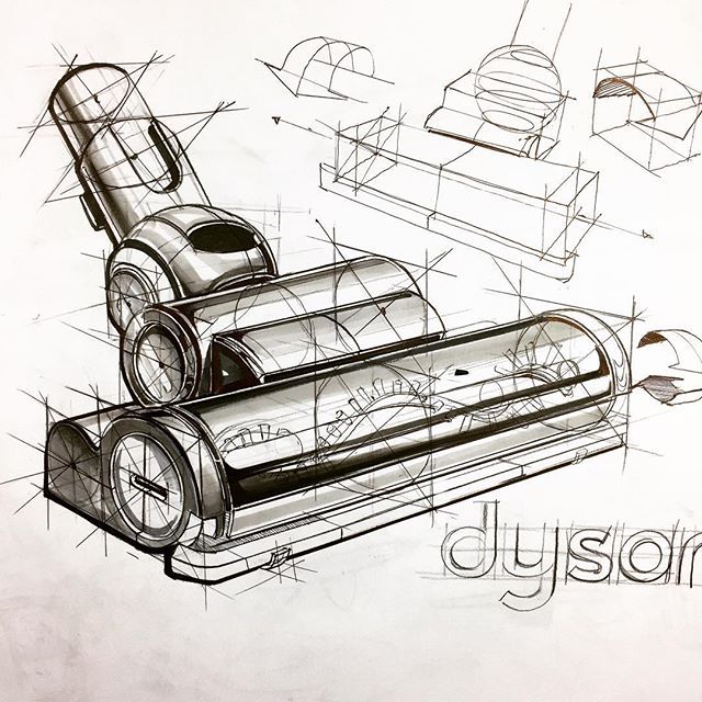 640x640 Sketches Product Design , Techniques Draw Night Sketchs.. Object - Vacuum Sketch