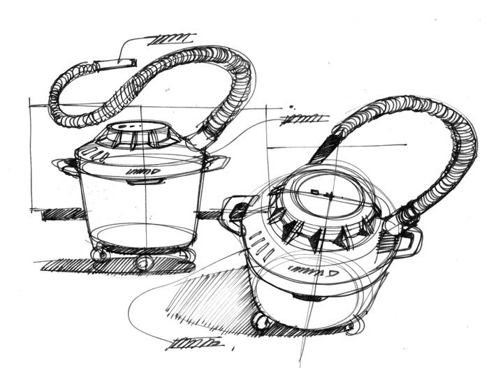 700x527 Sketches We Like Vacuum Cleaner Pen Sketch Line Draw Quick - Vacuum Sketch