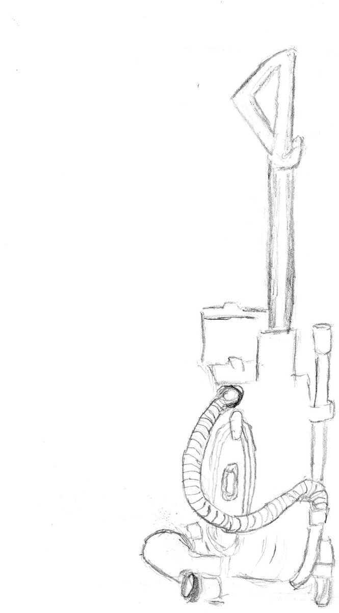 665x1200 Back Of Vacuum Pencil Sketch By Unpr0gr4mm3d - Vacuum Sketch