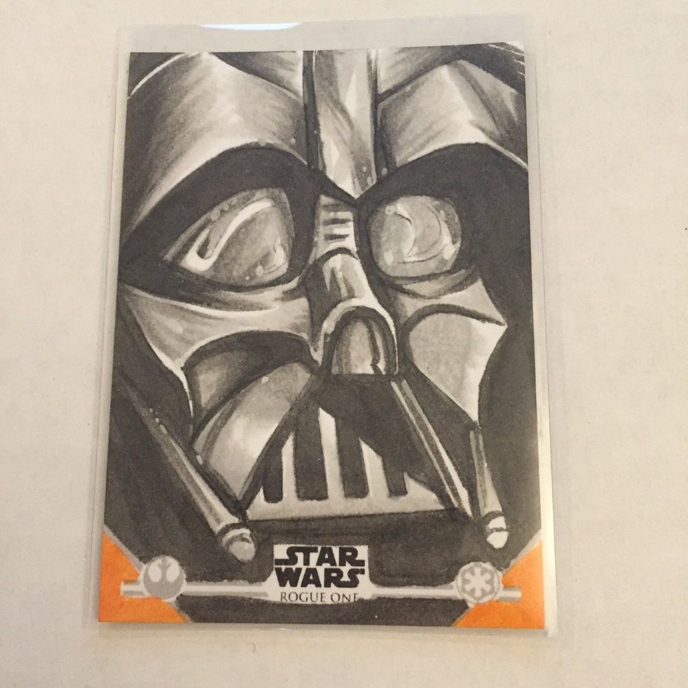 1000x1000 Darth Vader Sketch Mark Mangum Star Wars Rogue One Seri - Vader Sketch