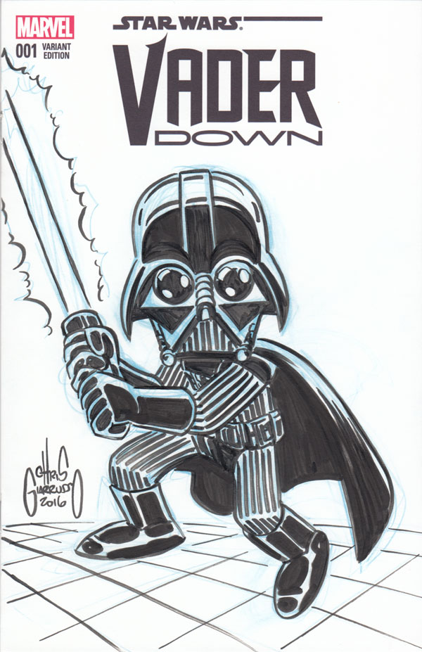 600x927 Darth Vader Sketch Cover Chris Giarrusso - Vader Sketch