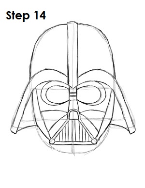 300x388 How To Draw Darth Vader - Vader Sketch