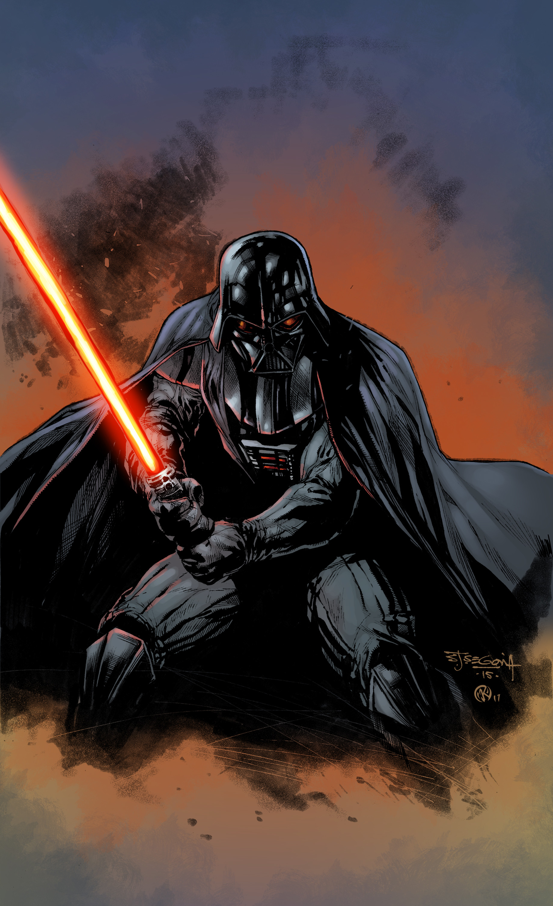 1840x3012 Maksim Strelkov - Vader Sketch