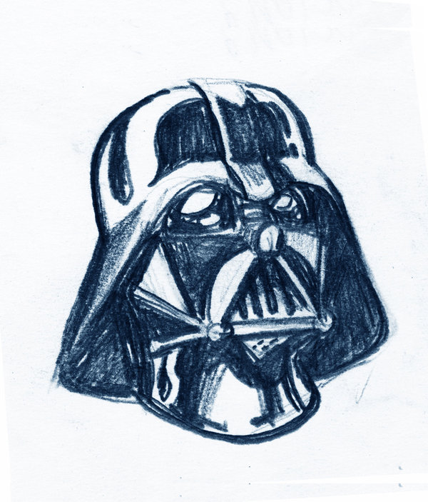 600x703 Vader Sketch By Likodemus - Vader Sketch