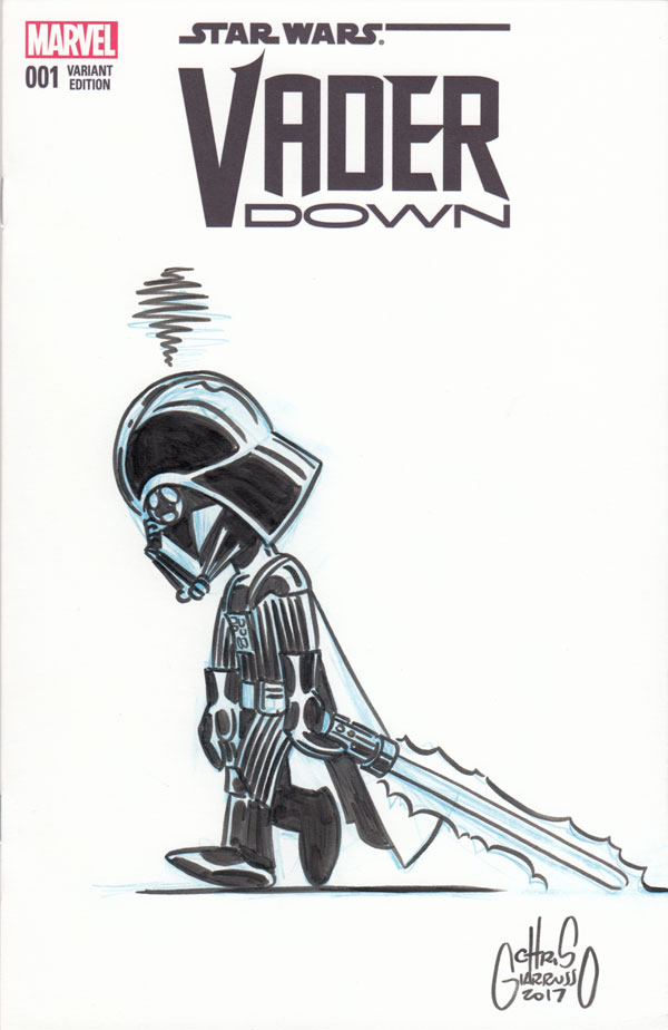 600x924 Darth Vader Archives Chris Giarrusso - Vader Sketch