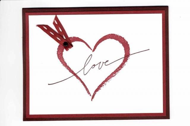 640x426 Simple Valentine Card. Sketch It Amp Wonderful Words Stamps From - Valentine Card Sketches