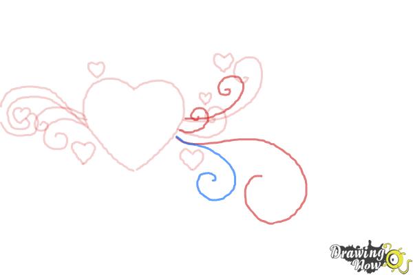 600x400 How To Draw A Valentine Heart - Valentine Heart Sketch