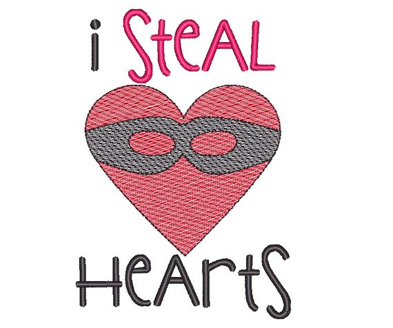 570x476 Steal Hearts Valentine Heart Mask Sketch Applique Embroidery Etsy - Valentine Heart Sketch