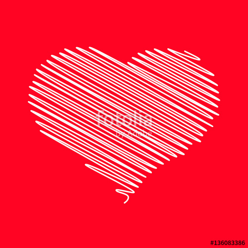 500x500 Heart - Valentine Heart Sketch
