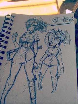 320x427 Skull Girl Valentine Sketches Uuu - Valentine Sketches