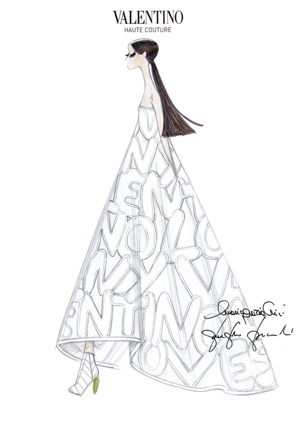 600x846 Illustration.files Valentino New York Haute Couture Sketches - Valentino Sketches