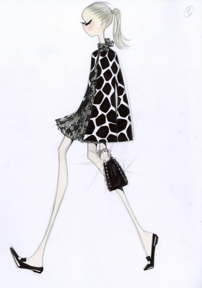 672x960 Valentino Fashion Sketch Fashion Sketches - Valentino Sketches
