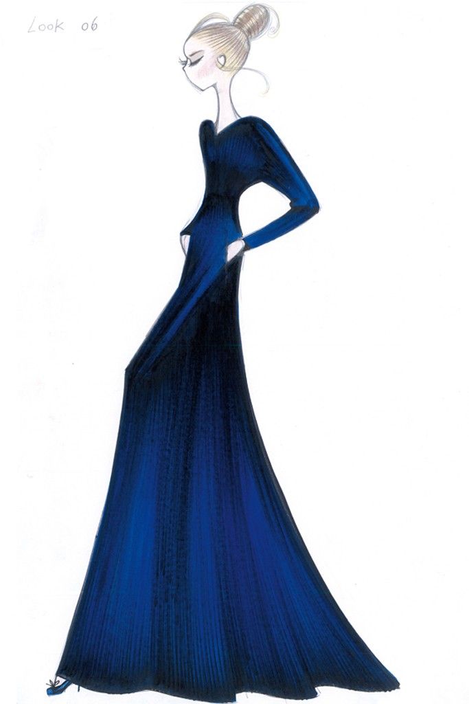 683x1024 Valentino Couture Sketch Illustrations Sketches - Valentino Sketches