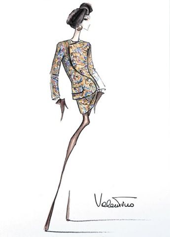 345x480 Valentino Sketch Fashion Illustration Fashion - Valentino Sketches