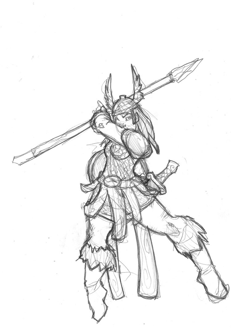 750x1066 Valkyrie - Valkyrie Sketch