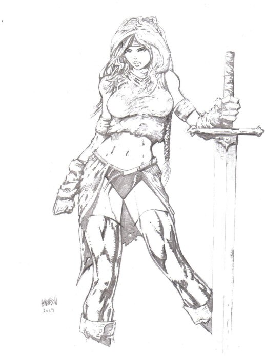 517x700 Valkyrie Sketch By Dogsoldierr - Valkyrie Sketch