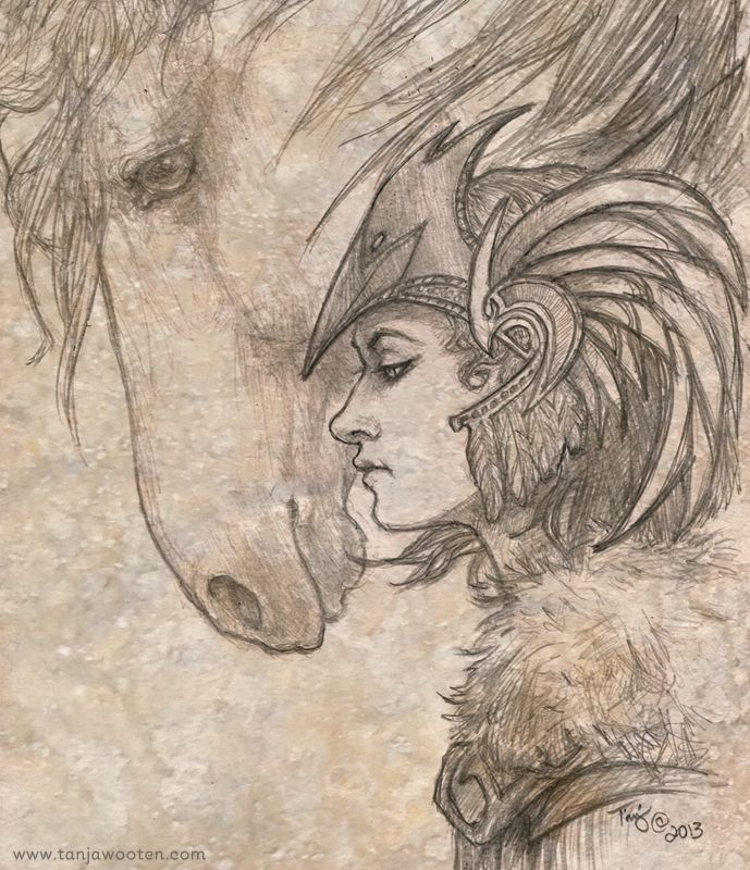 689x800 Valkyrie Sketch By ~tygriffin Tattoo Inspirations - Valkyrie Sketch