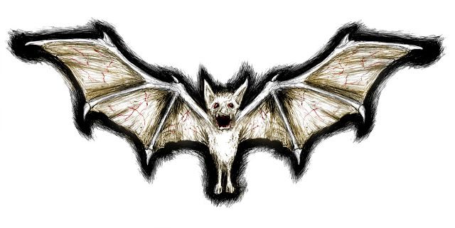 640x321 Vampire Bat Sketch Tribal For Girls Gothic Lace Tattoo Pictures - Vampire Bat Sketch