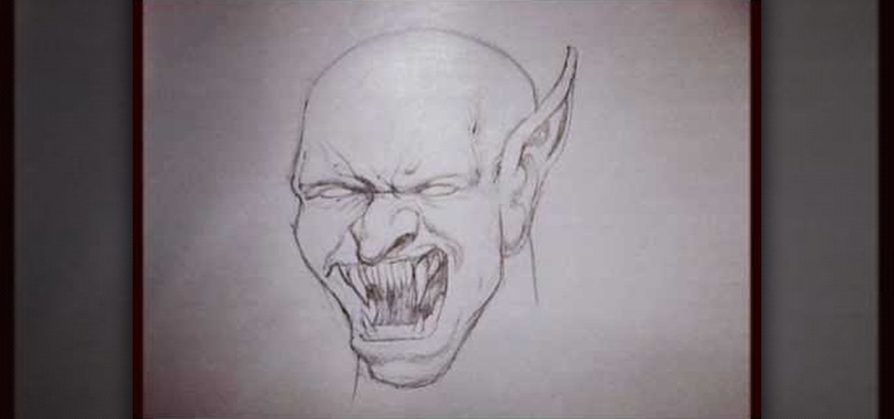 1280x600 How To Draw A Vampire Howtodrawfantasy Wonderhowto - Vampire Face Sketch
