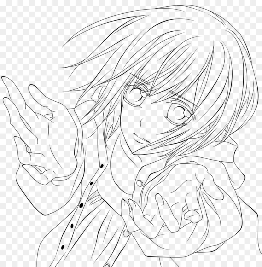 900x920 Line Art Yuki Cross Sketch - Vampire Face Sketch