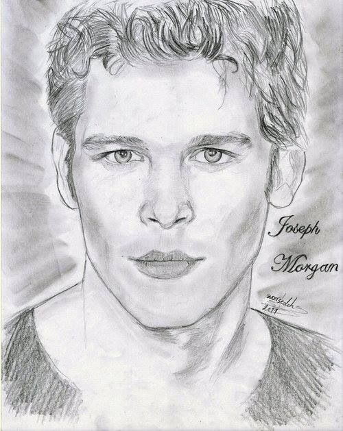 500x629 An Amazing Drawing Of Klaus The Vampire Diaries Amp The Originals - Vampire Face Sketch