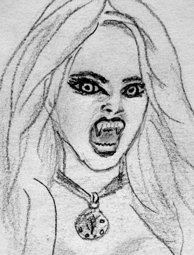 Vampire Face Sketch at PaintingValley.com | Explore collection of ...