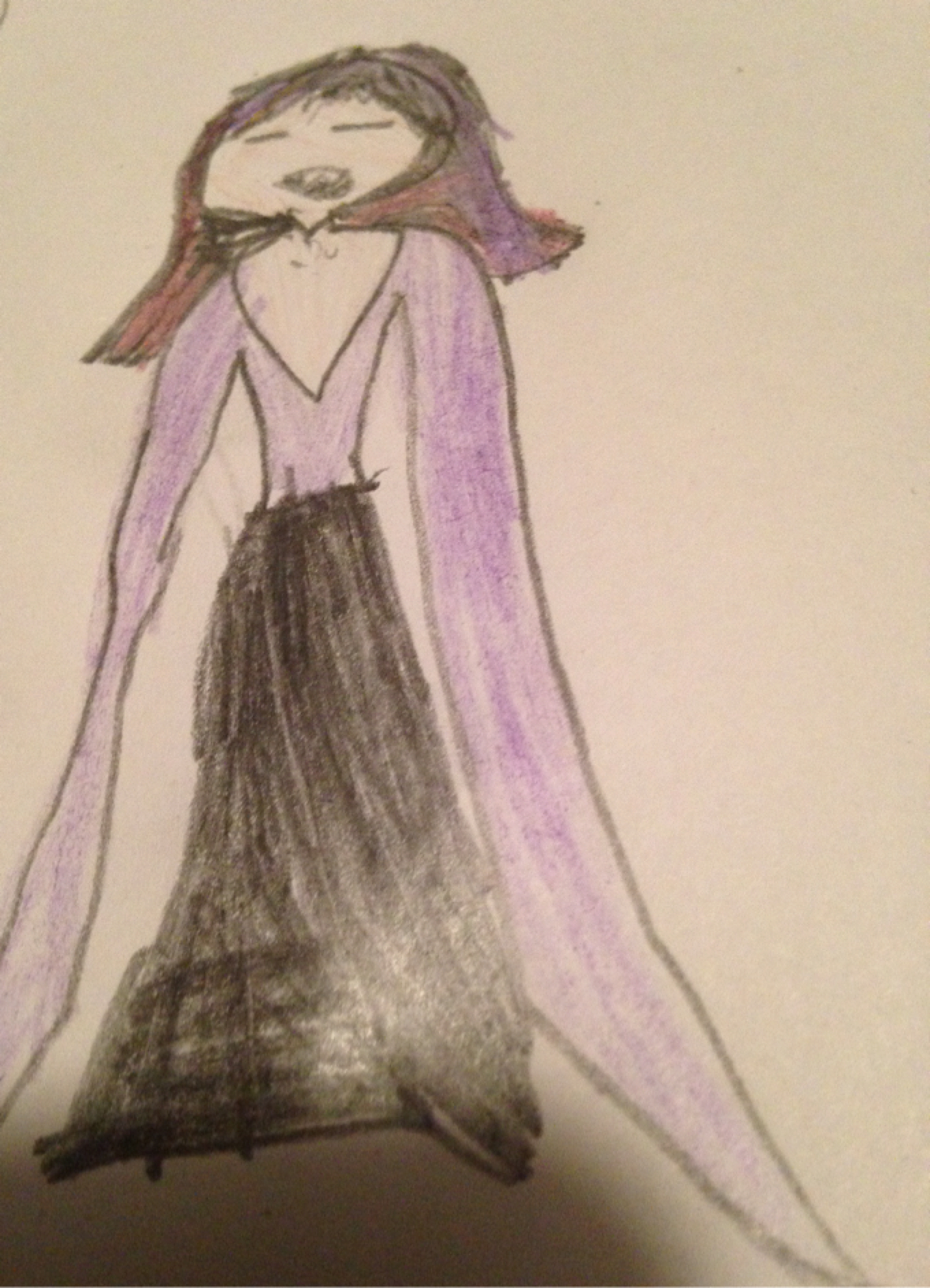 1360x1882 Sleepy Vampire - Vampire Girl Sketch