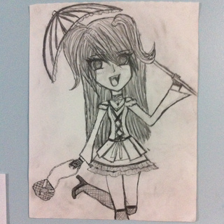 320x320 This Is My Little Vampire Girl Oc If You Guys Have Any Feedback - Vampire Girl Sketch