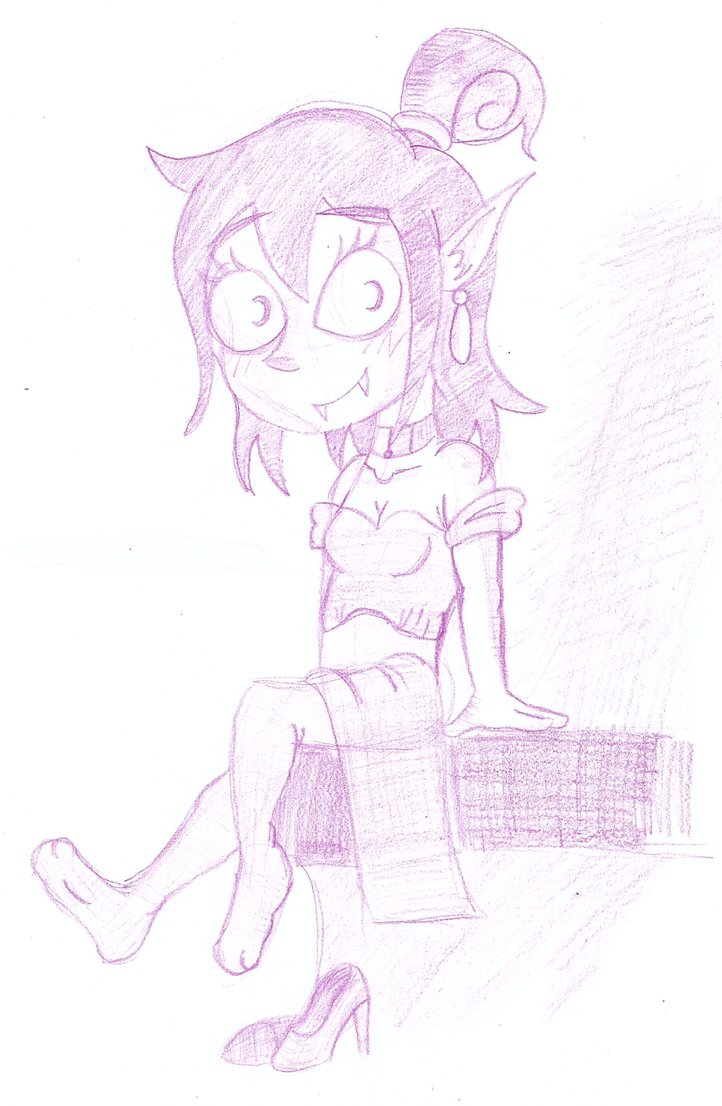 722x1106 Vampire Girl - Vampire Girl Sketch