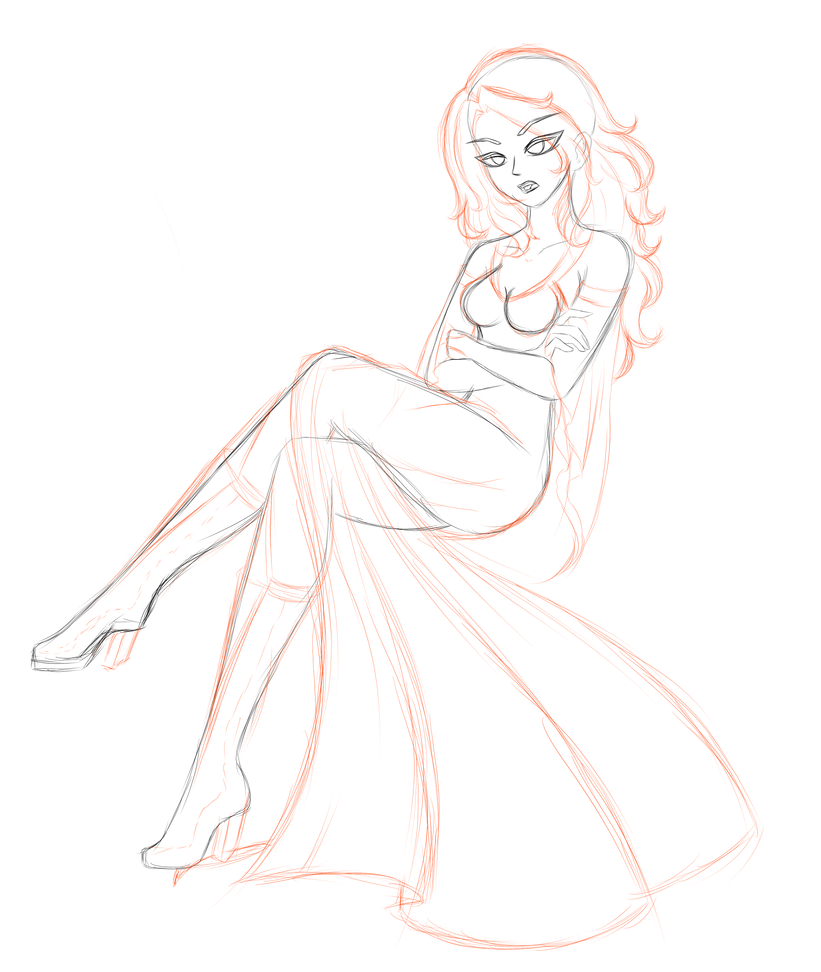 821x972 Vampire Girl Sketch By 2050 - Vampire Girl Sketch