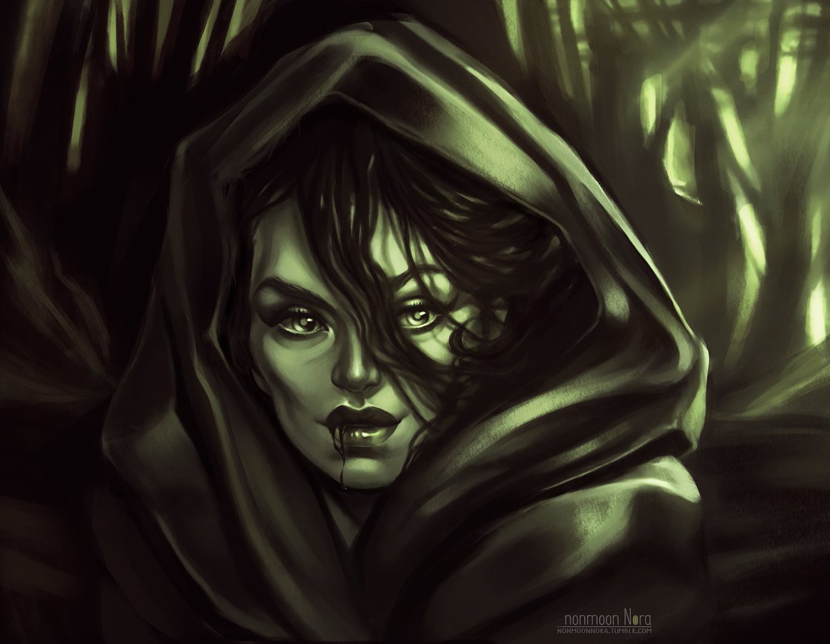 Vampire Girl Sketch at PaintingValley.com | Explore collection of ...