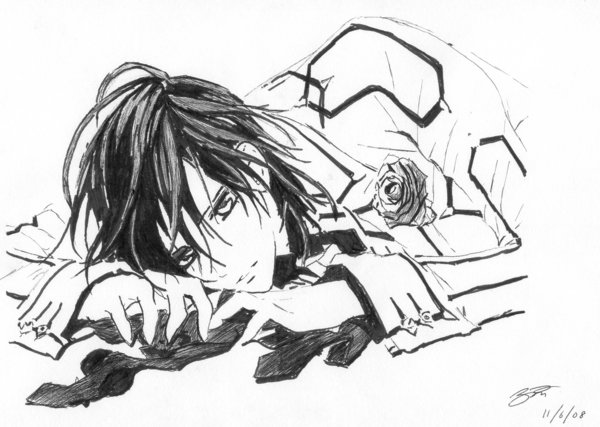 600x427 Vampire Knightkaname Sepai By Vampire Knight Fans - Vampire Knight Sketches