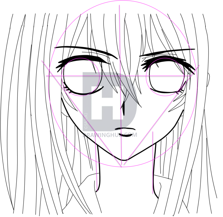 738x720 How To Draw Yuki Kuran From Vampire Knight, Step By Step, Drawing - Vampire Knight Sketches