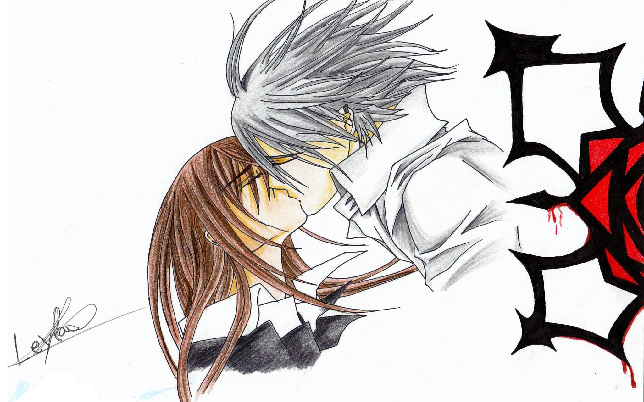 2048x1278 How To Draw Yuuki And Zero Vampire Knight Speedpaintcomo Dibujar - Vampire Knight Sketches