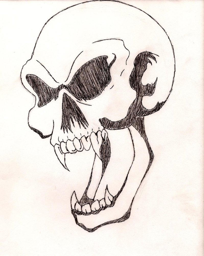 799x1000 Vampire Skull Tattoo By Anko Midnight - Vampire Skull Sketch