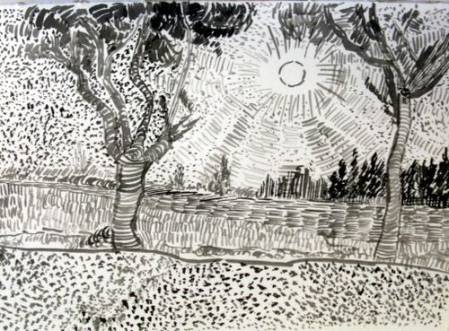 500x369 Learning From Van Gogh - Van Gogh Sketches