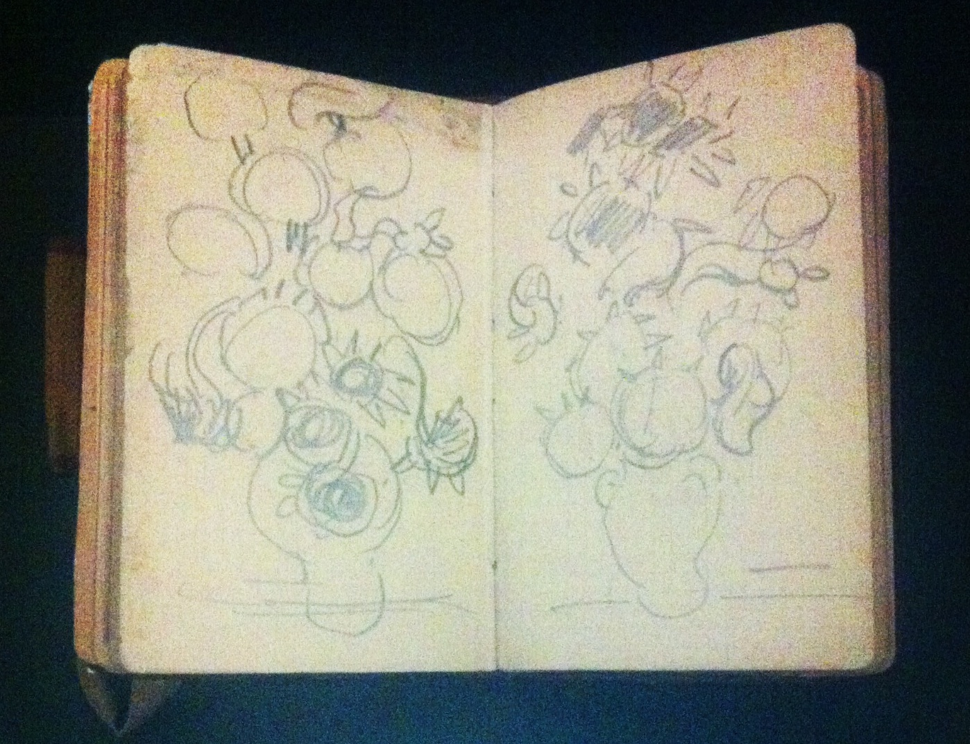 1398x1073 My Father And The Sunflowers - Van Gogh Sunflower Sketch