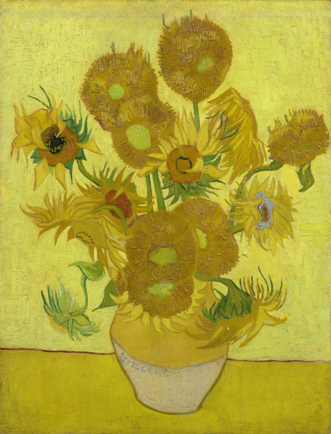1118x1465 Sunflowers - Van Gogh Sunflower Sketch